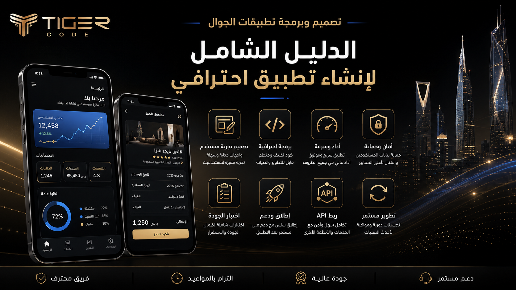مراحل تصميم وبرمجة تطبيق جوال